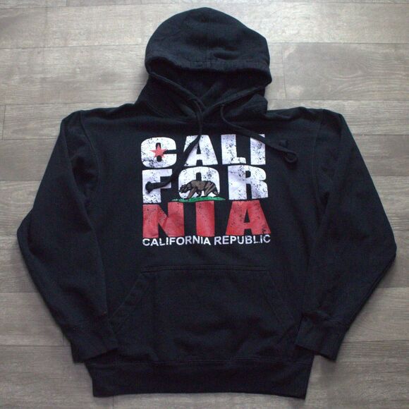 Vintage California Republic Hoodie Mens Size Small - Picture 2 of 5